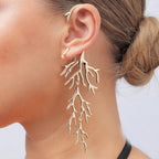 Coral Branch Dangling Earrings