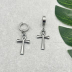Ankh Cross Dangling Earrings 1