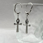 Ankh Cross Dangling Earrings 2