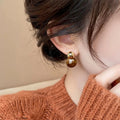 Dangling Earrings for Protection Tiger's Eye