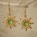 Vintage Style Sun Dangle Earrings