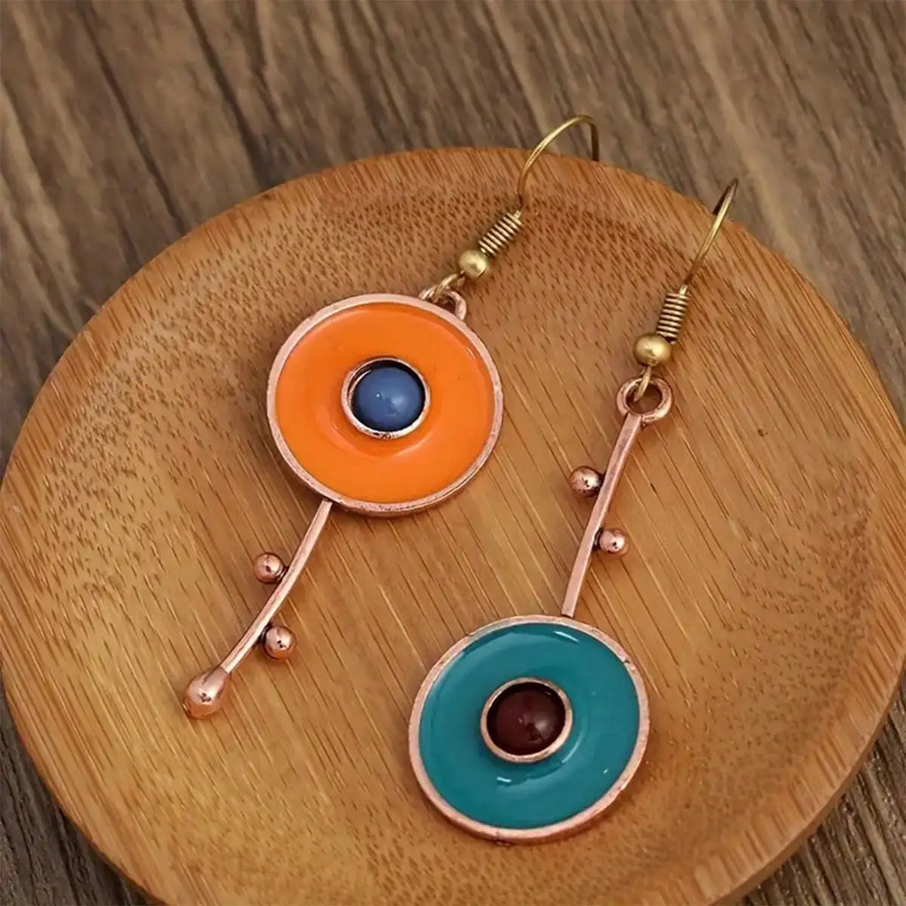 Atypical Ethnic Hanging Earrings