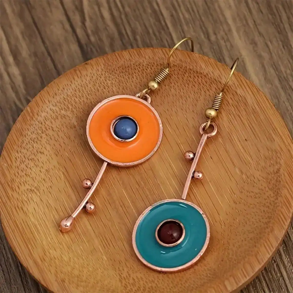 Atypical Ethnic Hanging Earrings