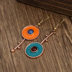 Atypical Ethnic Hanging Earrings