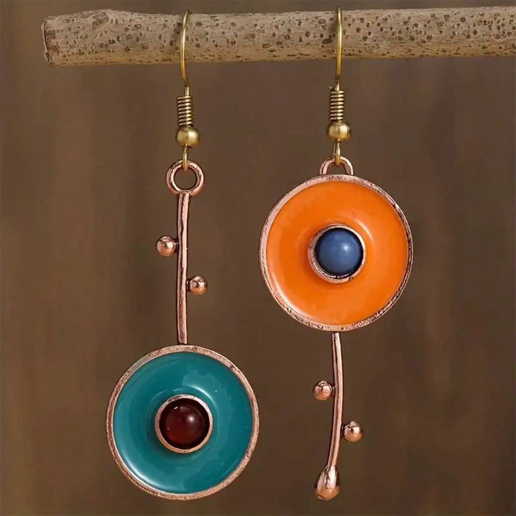 Atypical Ethnic Hanging Earrings