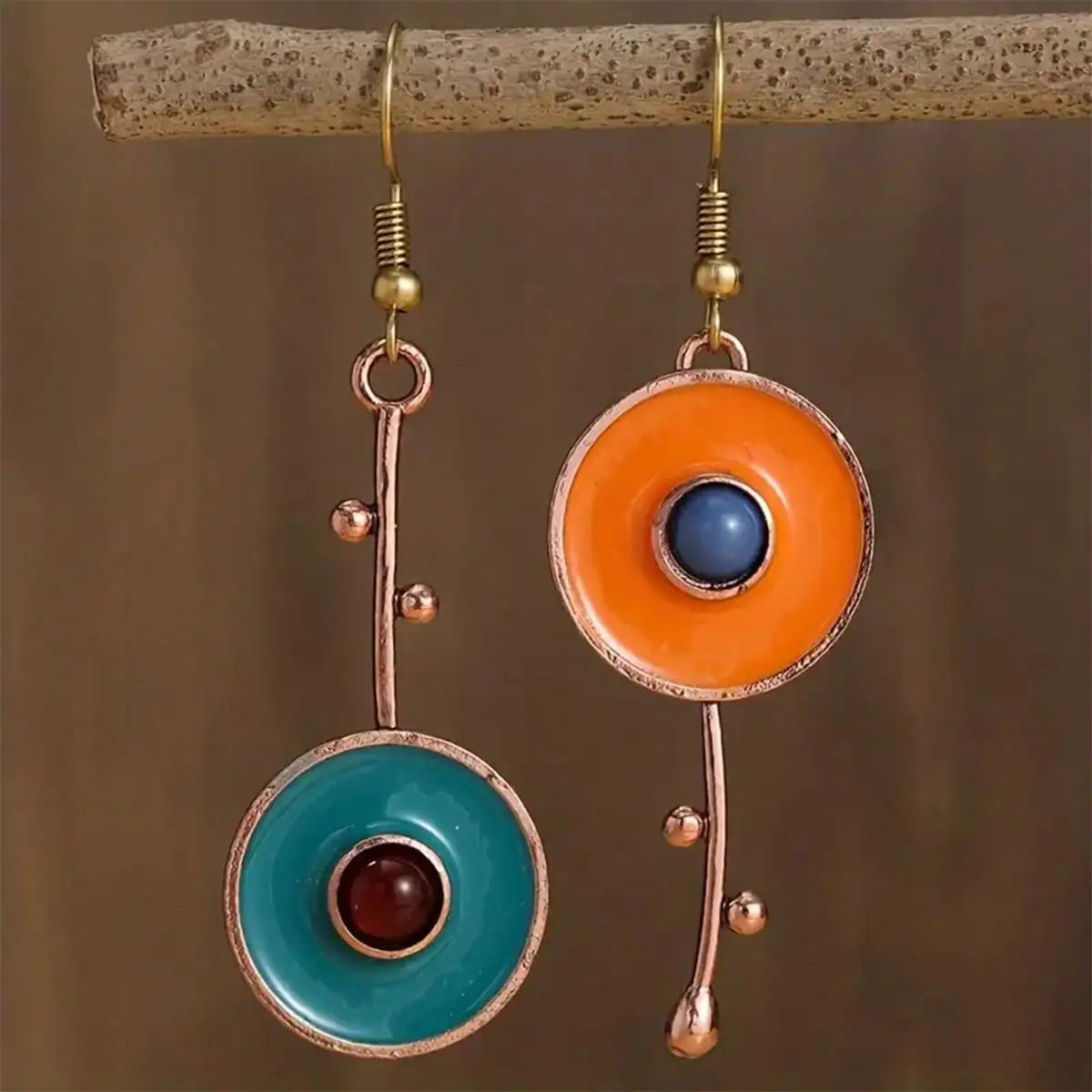 Atypical Ethnic Hanging Earrings