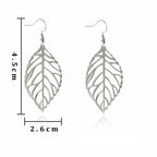 Dangling Laurel Leaf Earrings