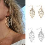 Dangling Laurel Leaf Earrings