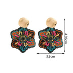 Colorful Flower Dangling Earrings