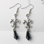 Fleur De Lys Dangle Earrings for Women