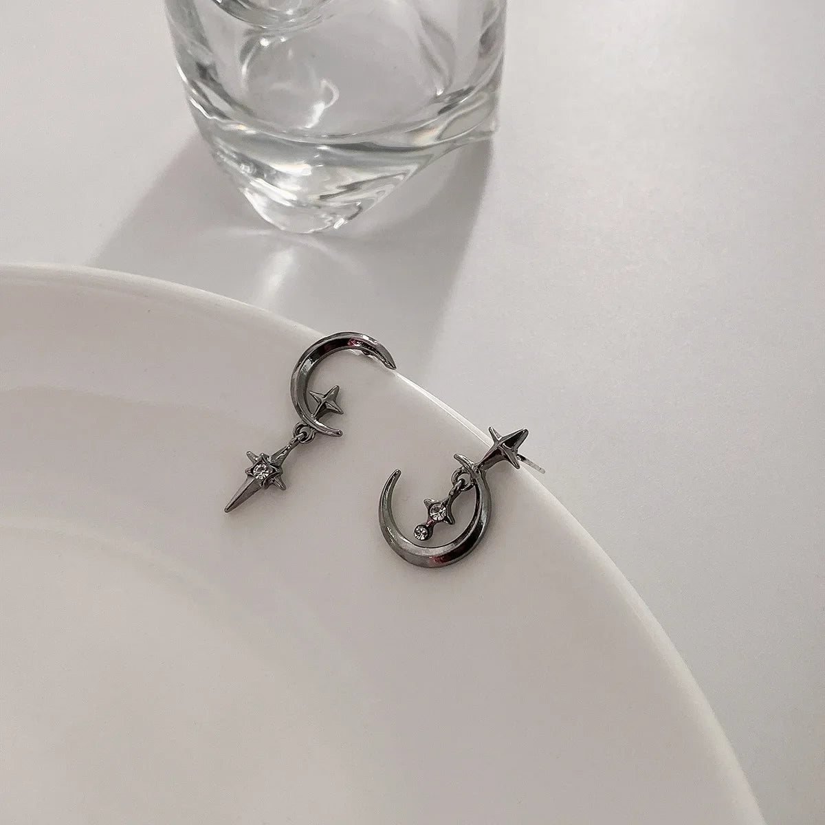 Moon and Stars Dangling Earrings