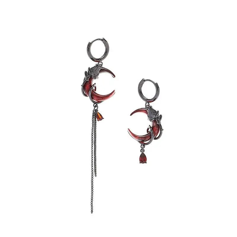Women's Moon Pendant Earrings