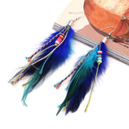 Feather Dangle Earrings 1