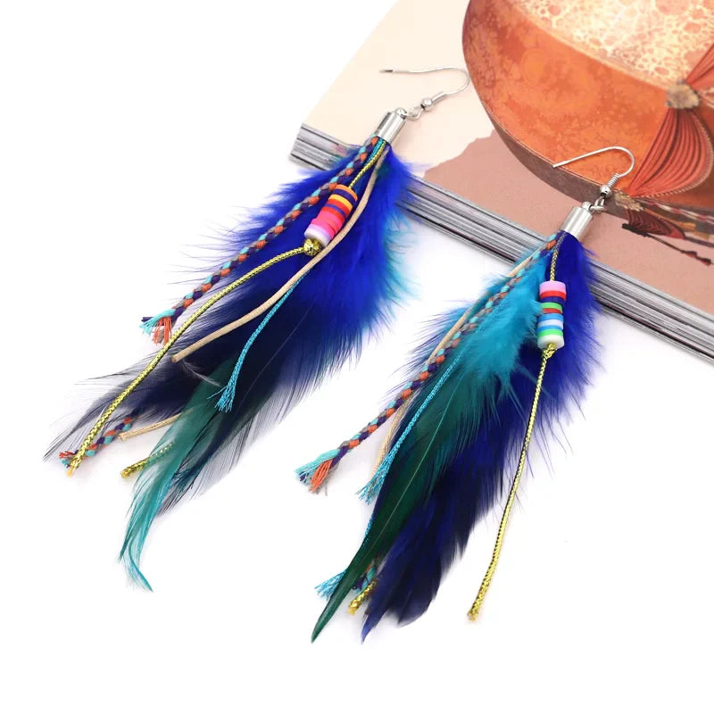 Feather Dangle Earrings 1