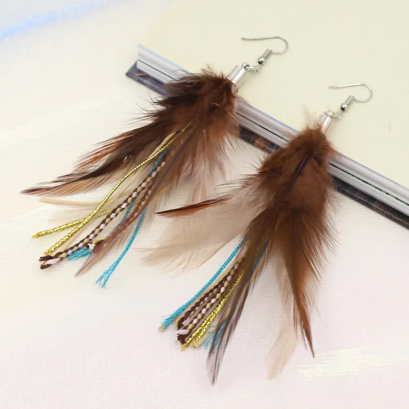 Feather Dangle Earrings 2