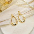 Retro Gold Water Drop Dangle Earrings