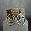 Women's Spiral Dangling Earrings