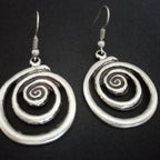 Women's Spiral Dangling Earrings