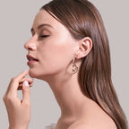 Dangling Skull Earrings for Men or Women silver