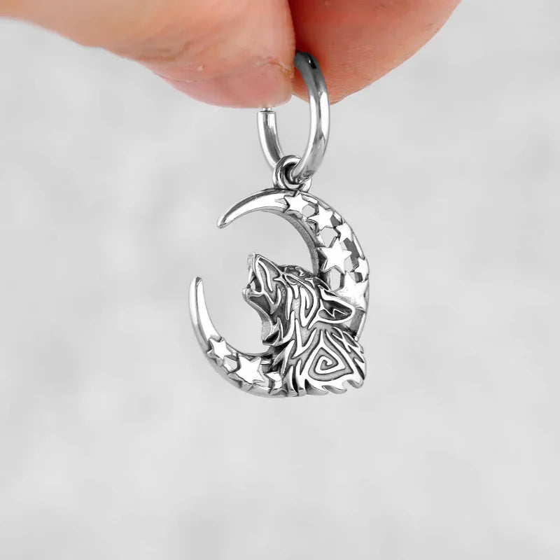 Viking Fenrir Dangling Earrings