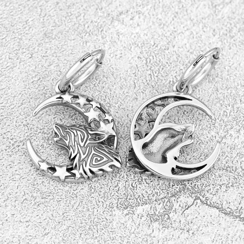Viking Fenrir Dangling Earrings