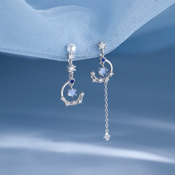 Moon Pendant Earrings for Women