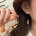 Santa Claus Earrings and Gift