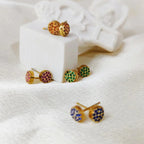 Women's birthstone stud earrings