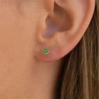 Women's birthstone stud earrings