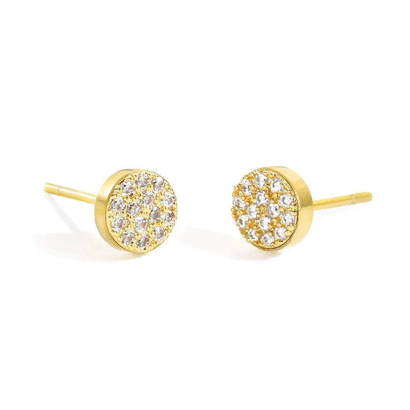 Women's birthstone stud earrings for April
