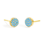 Women's birthstone stud earrings for December