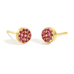 Women's birthstone stud earrings for November