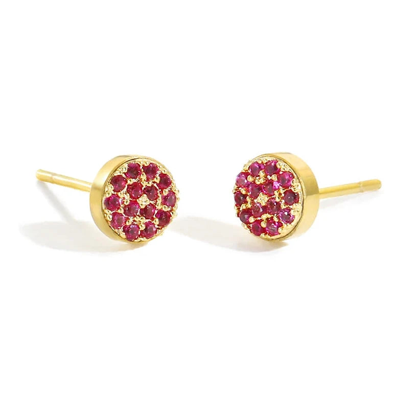 Women's birthstone stud earrings for November