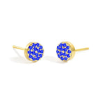 Women's birthstone stud earrings for March