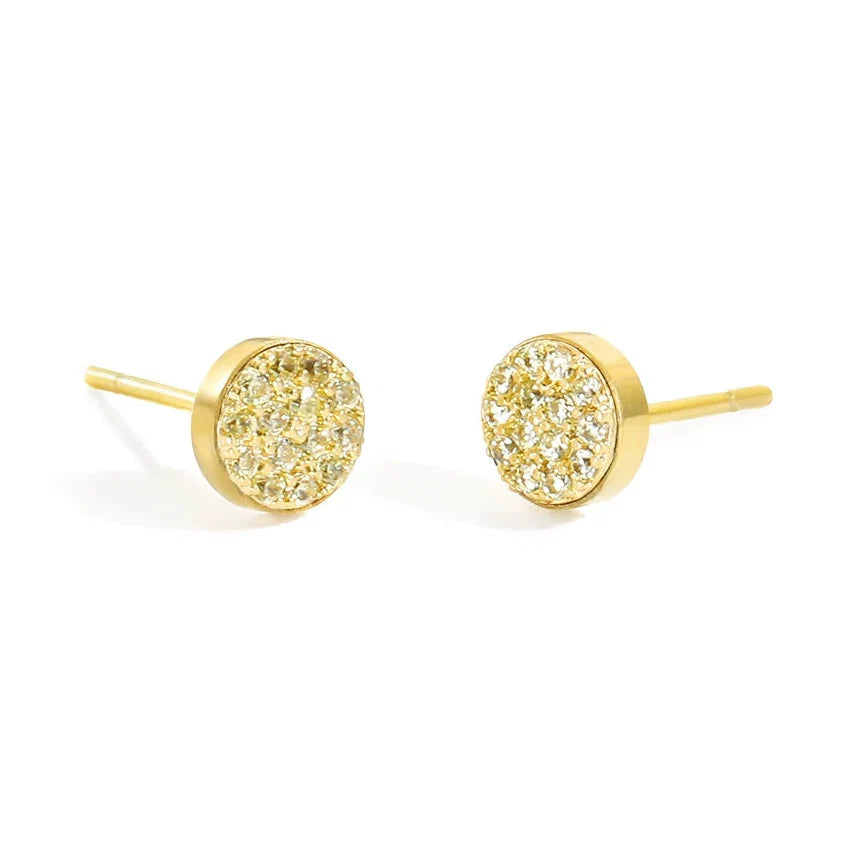 Women's birthstone stud earrings for November