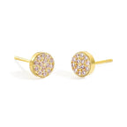Women's birthstone stud earrings for October