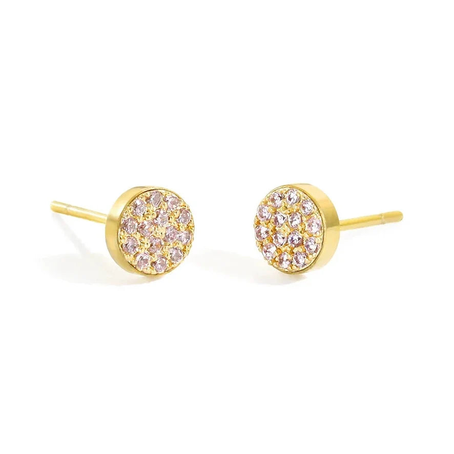 Women's birthstone stud earrings for October
