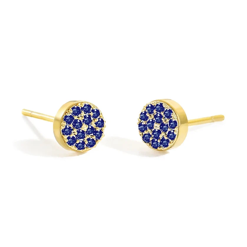 Women's birthstone stud earrings for October