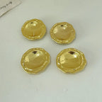 Round key hoop earrings