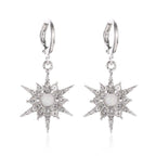 Silver Sun Earrings