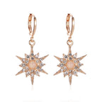 Women's Gold Sun Earrings