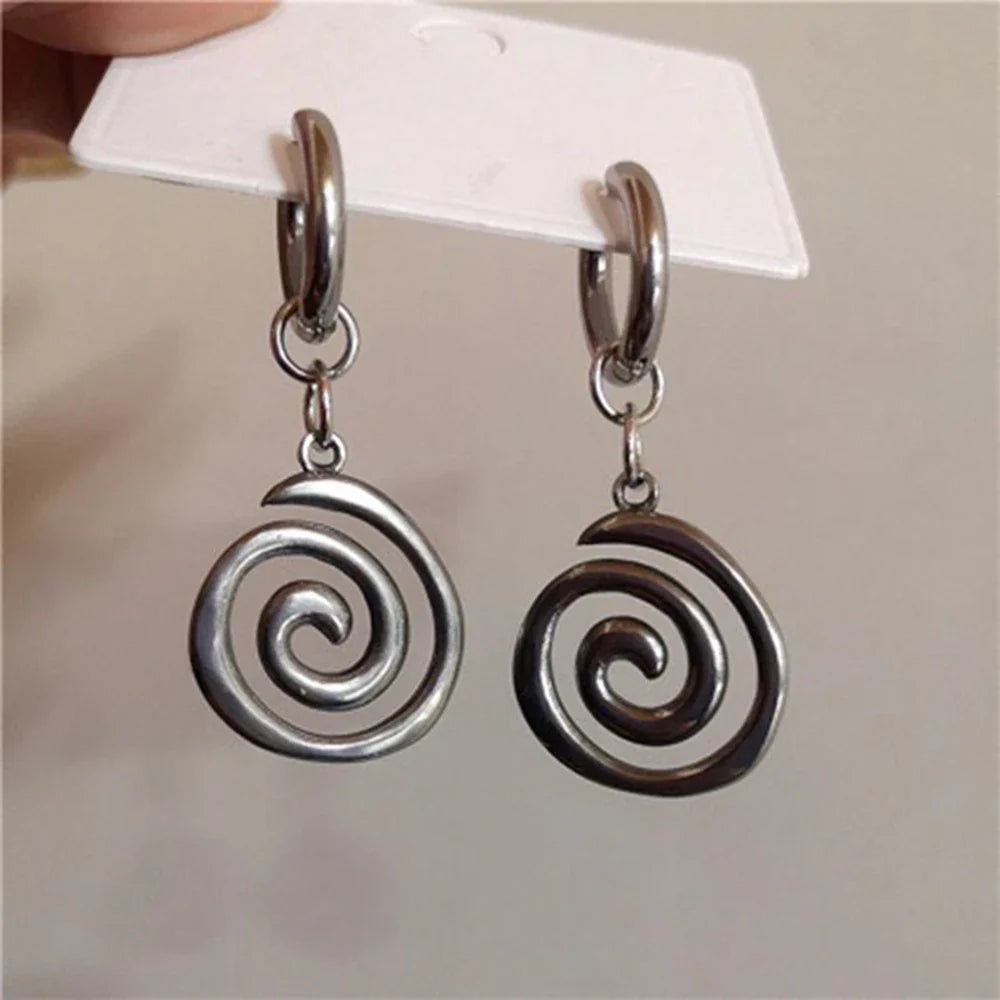 Women's Spiral Drop Earrings