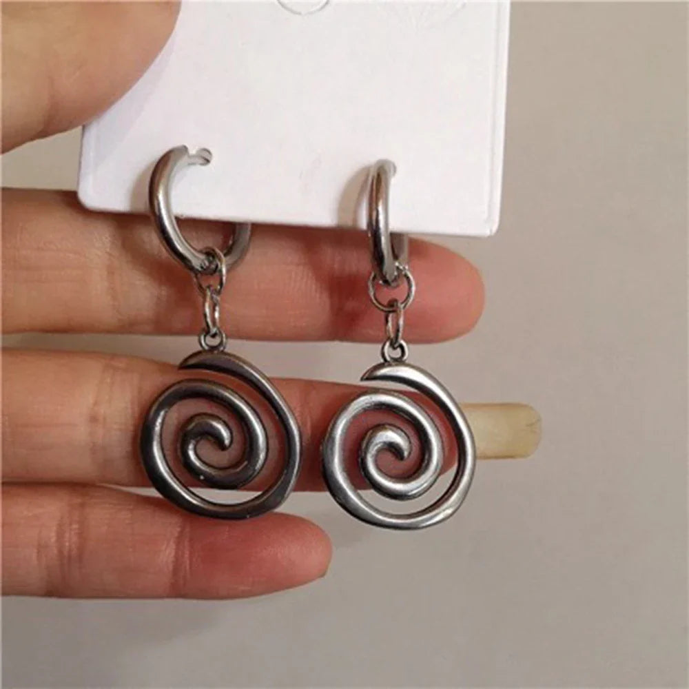 Women's Spiral Drop Earrings