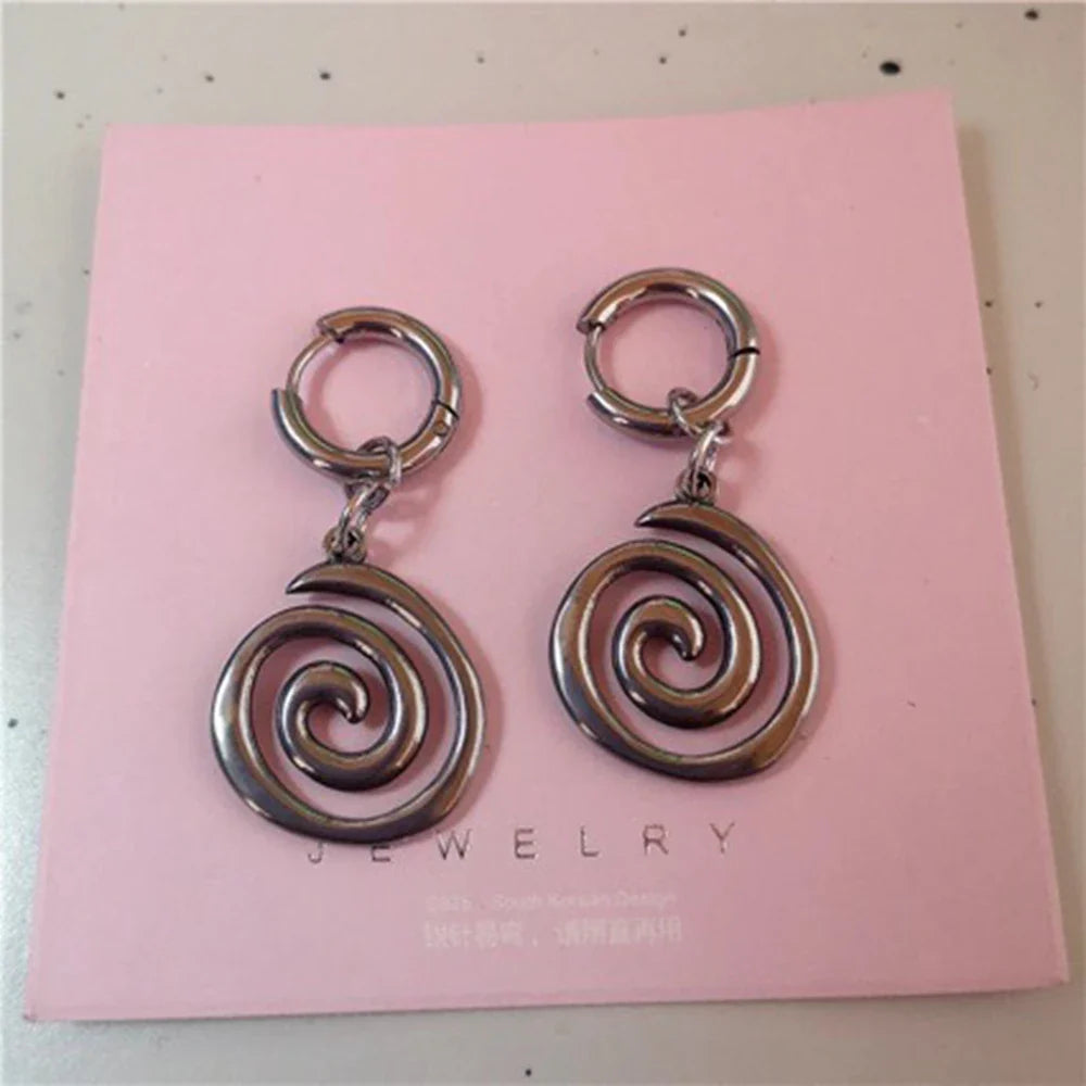 Women's Spiral Drop Earrings