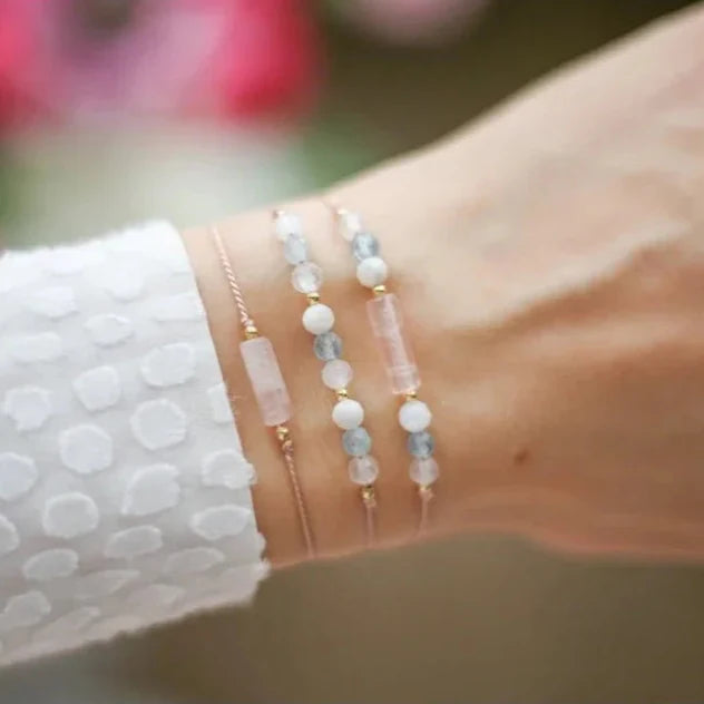 3-strand bracelet with Moonstone Crystal