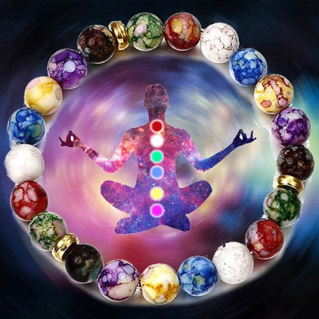 7 Chakras Bracelet Chain for Men Women Children Stones