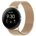 Magnetic Milan Steel Bracelet Smartwatch Google Pixel Watch 1 & 2 champagne