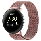 Magnetic Milan Steel Bracelet Smartwatch Google Pixel Watch 1 & 2 pink