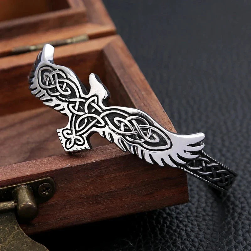 Silver Gourmette Eagle Bracelet