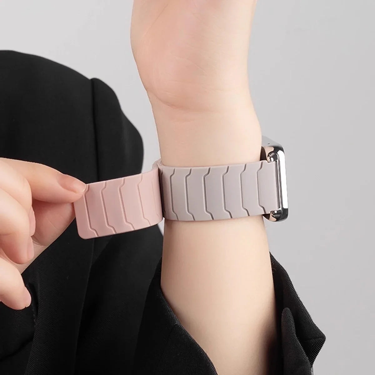Magnetic watch band for Fitbit Versa 3, Versa 4, Sense 1 and Sense 2